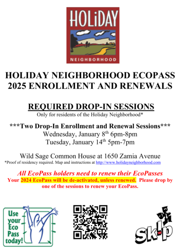 HOLIDAY ECO PASS 2025 FLYER